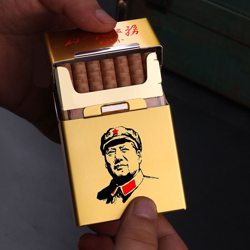男士翻盖金属烟盒粗烟专用创意