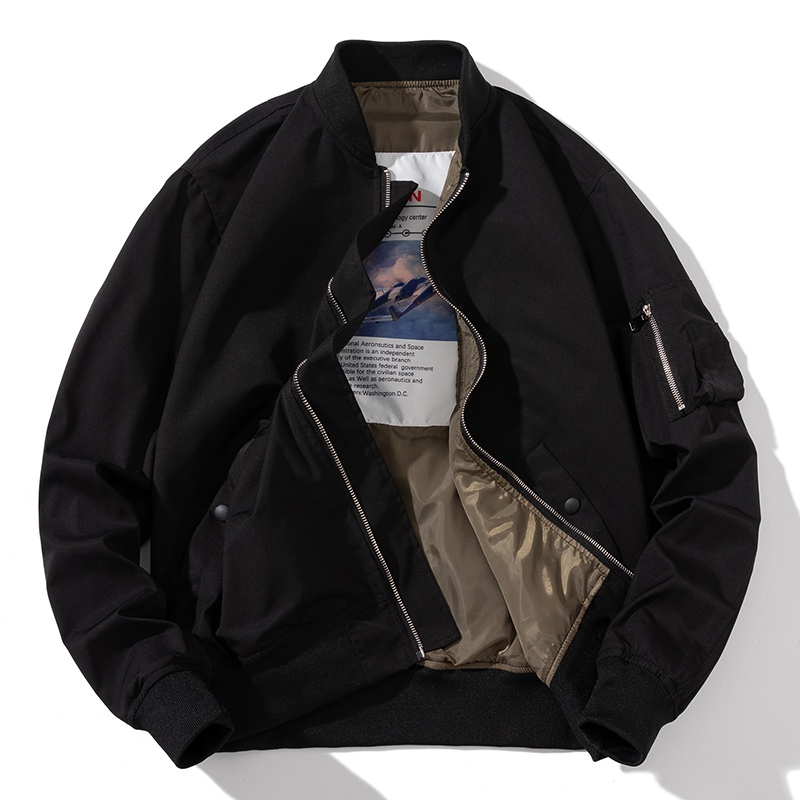 棒球服飞行员秋冬季宽松潮流情侣