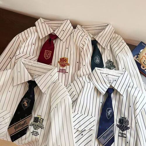 长袖学院风jk制服衬衫甜美百搭