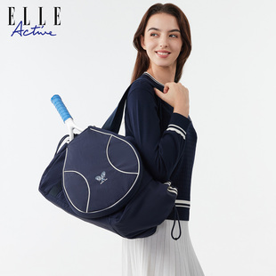 ELLE 托特包 Active户外运动包女大容量羽毛球网球单肩包轻便时尚