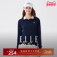 ELLE Active户外穿搭高尔夫运动polo领针织衫 假两件翻领上衣