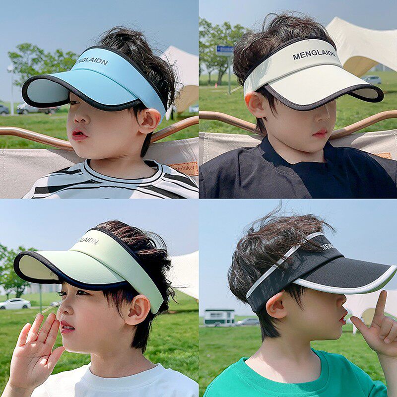 夏季儿童防晒大檐空顶遮阳帽