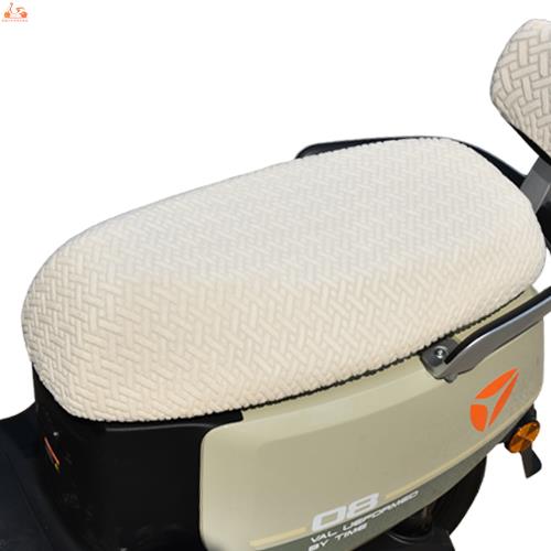 电动车毛绒座套加厚保暖坐垫套踏板摩托电瓶车绒布坐套舒适通用套