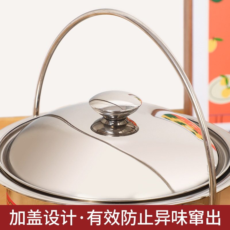 不锈钢加厚成人带盖可坐