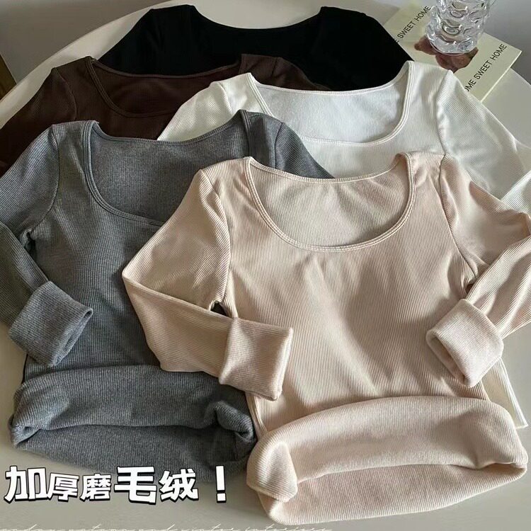 爆款秋冬磨毛加绒加厚保