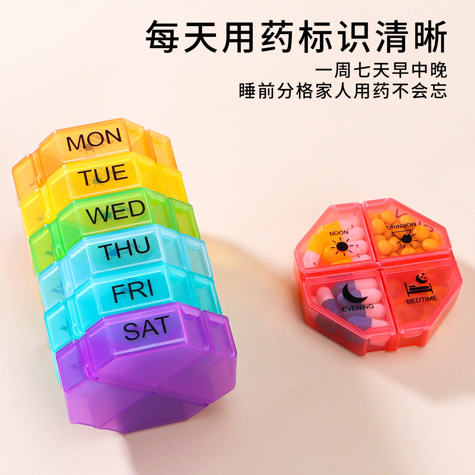独立药盒便携一周七天分