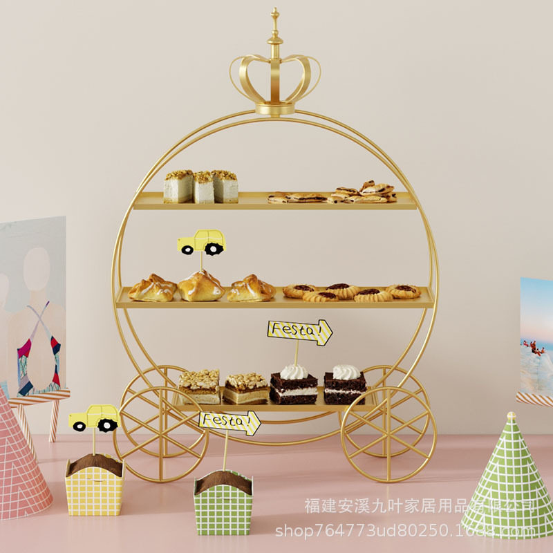 欧式皇冠甜品台展示架婚