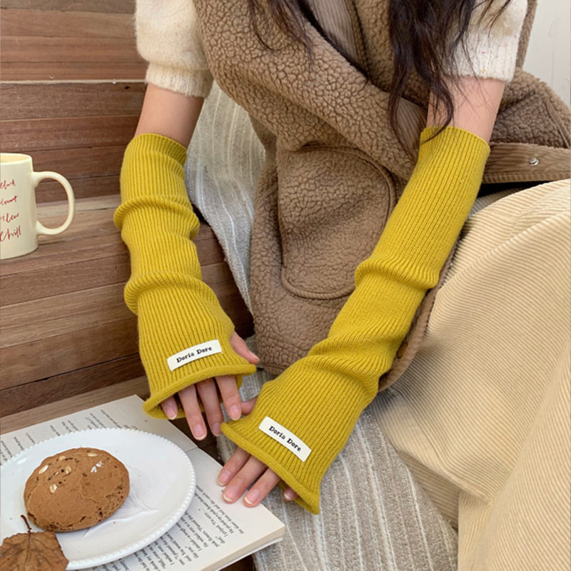 针织手套女长款春秋冬季百搭学生护胳膊堆堆假袖子手臂套袖套,服饰配件/皮带/帽子/围巾,防晒袖套,淘宝优惠券,粉丝福利购,淘宝优惠卷