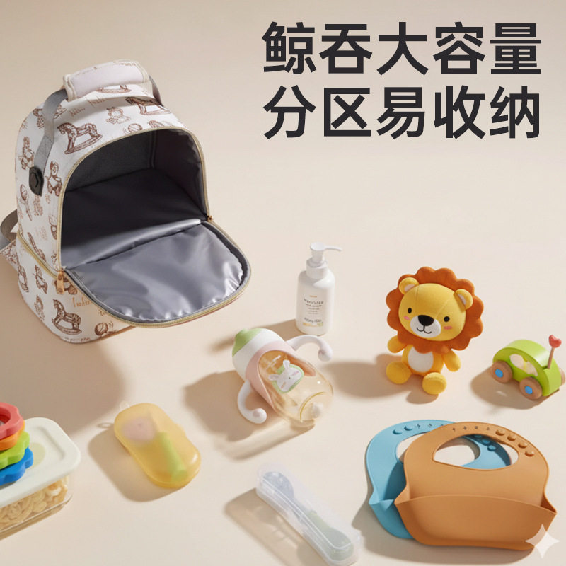 新款妈咪包上班妈妈背奶冷藏包式储奶包蓝冰保鲜母乳双肩背包
