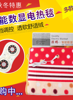 大连滨桥智能数显包邮双人水暖毯