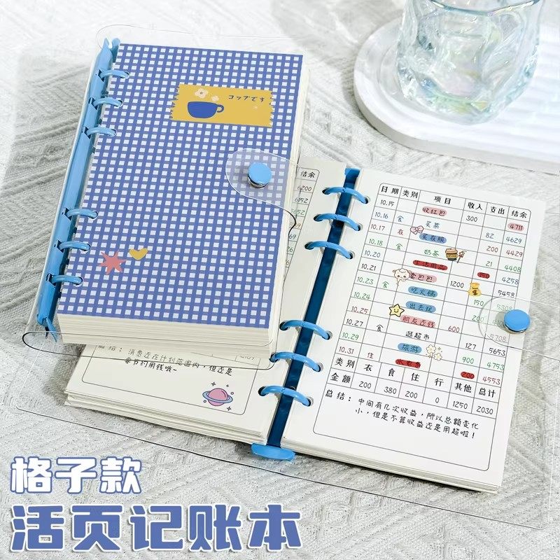 A6活页透明软壳收支明细记账本图片