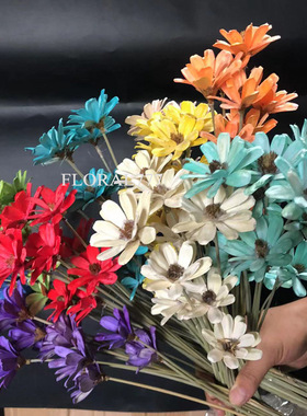 云南工厂手工干花瓜子花 家居装饰摆件用品 彩色瓜子壳瓜子花干花