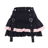 300斤甜酷少女蛋糕裙短裙y2k辣妹蓬蓬裙高腰显瘦a字半身裙子