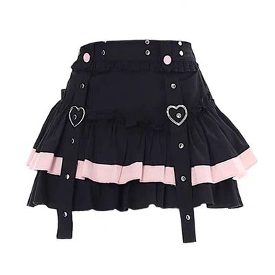 2-300斤甜酷少女蛋糕裙短