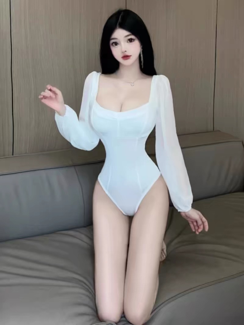 胖mm300斤特大码欧美辣妹风性感打底衫方领低胸修身长袖连体衣潮,女装/女士精品,T恤,淘宝优惠券,粉丝福利购,淘宝优惠卷