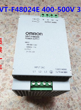 OMRON电源 S8VT-F48024E 400-500V 3AC 24 VDC现货