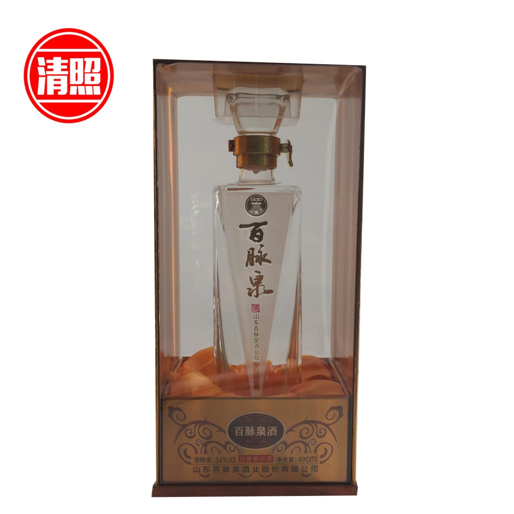 山东济南特产 百脉泉清照34度清照酒 清照酒 浓香酒礼盒装章丘