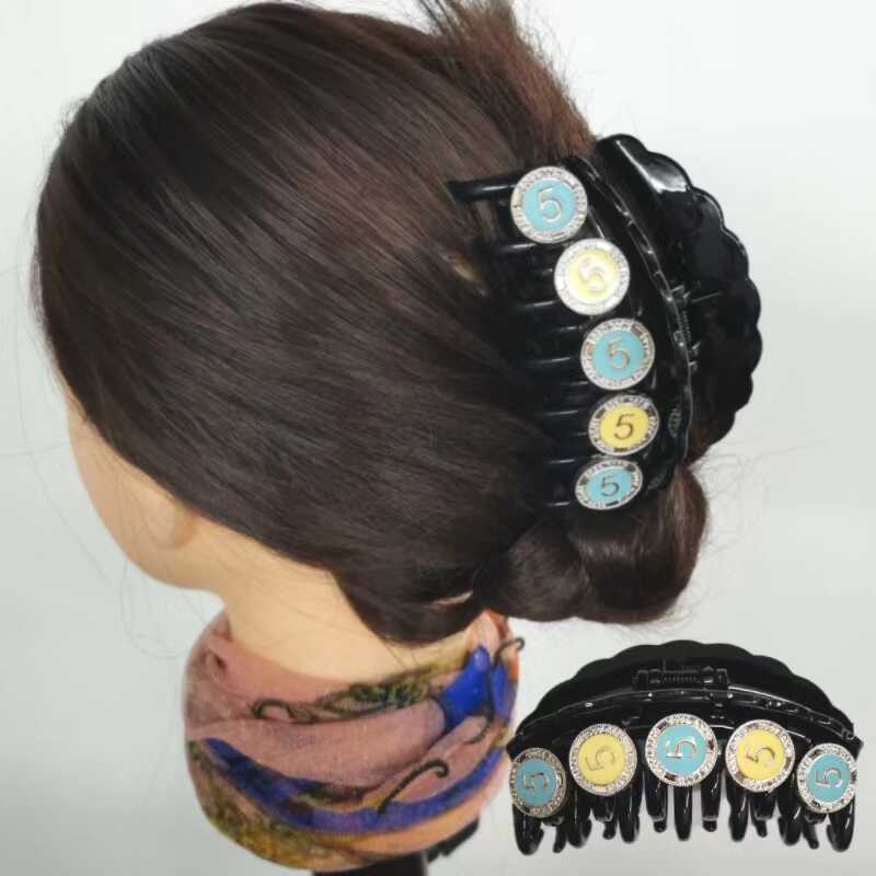 发饰韩国发夹大号发抓夹水钻马尾夹抓夹后脑勺盘发夹子发卡女包邮