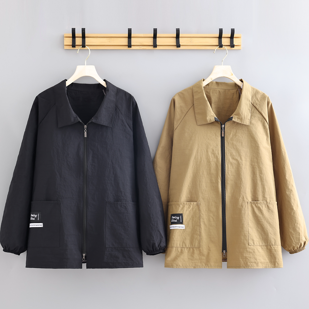 爆款成人长袖防泼水舒适围裙耐脏防油干活上班罩衣外穿餐饮工作服