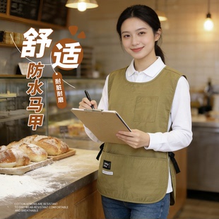 围裙防泼水耐脏舒适透气马甲式 罩衣家用厨房或工作服可定制logo