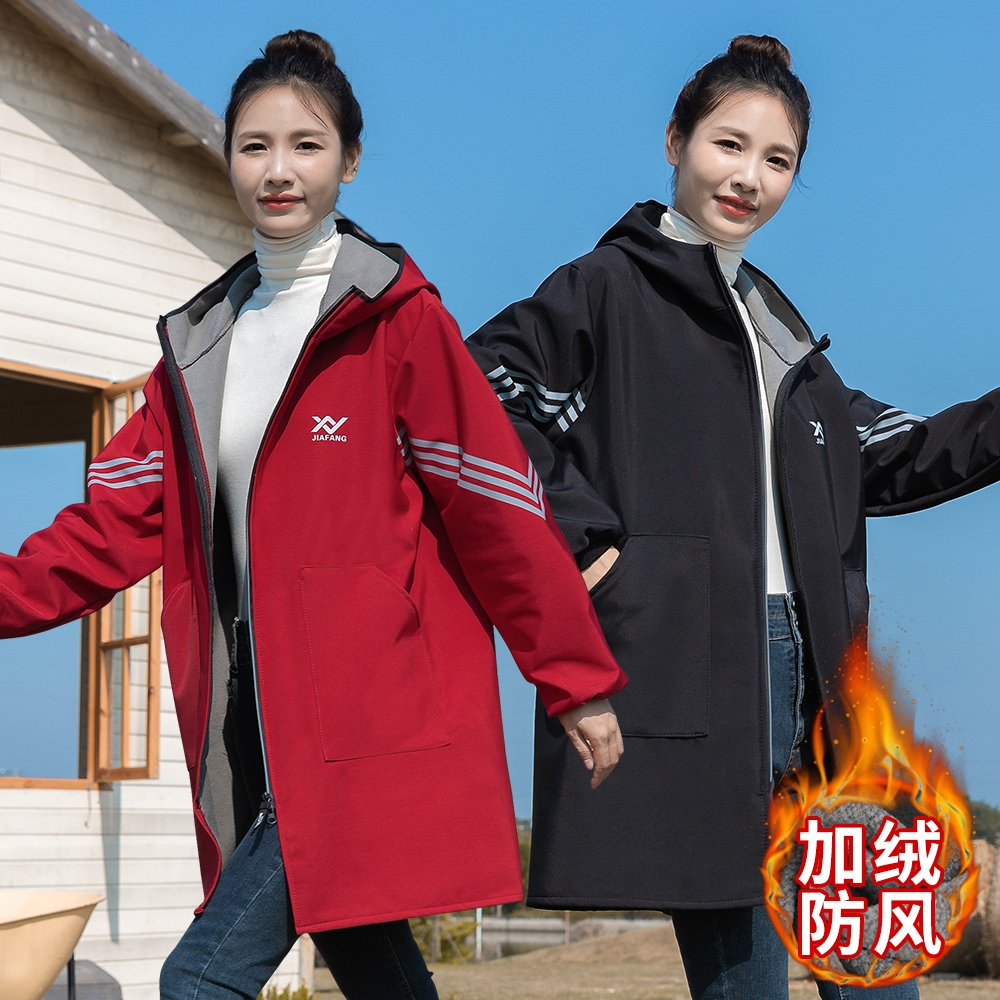 秋冬加绒保暖上班防风防脏长袖罩衣防水工作服家用厨房外套女围裙,家庭/个人清洁工具,围裙,淘宝优惠券,粉丝福利购,淘宝优惠卷