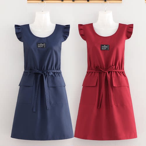 无袖防水耐脏工作服成人时尚罩衣