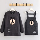 25年洋气防泼水做饭围裙成人舒适透气定制印字耐脏耐磨工作服罩衣