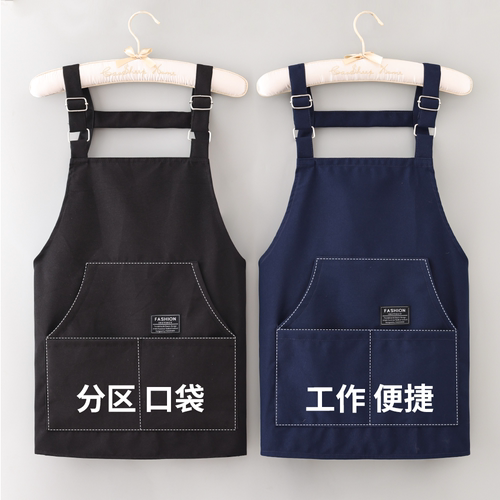 家用围腰背带围裙耐污耐磨罩衣女