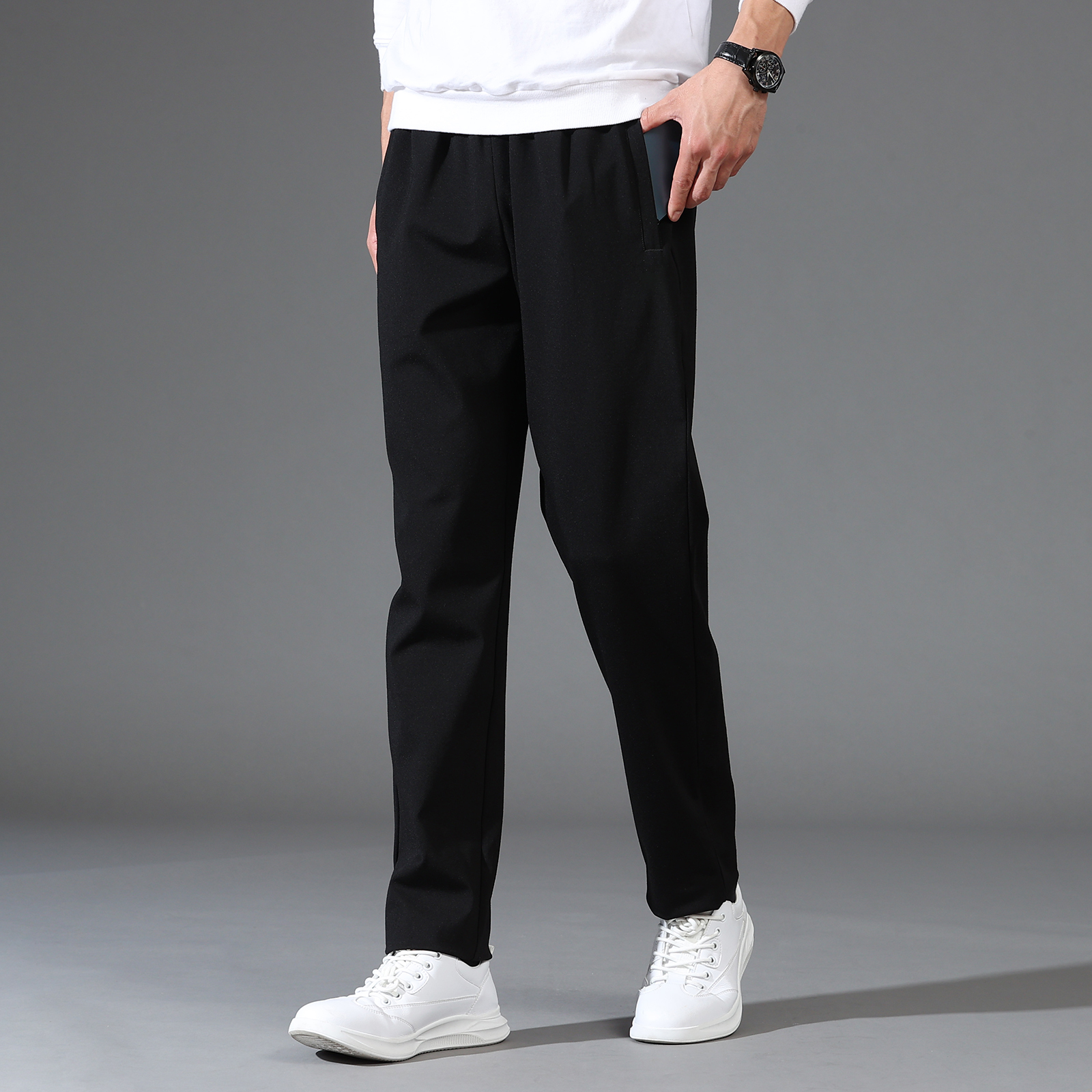 宽松休闲运动裤春秋款冰丝男士