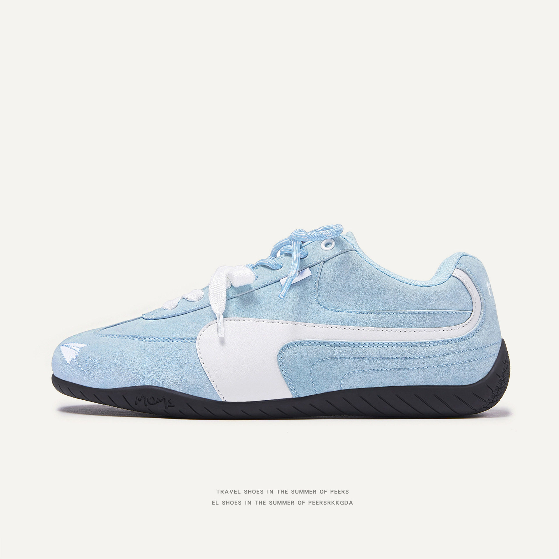 MQMS原创美式复古夏季网布德训鞋休闲赛车鞋男女同款情侣板鞋