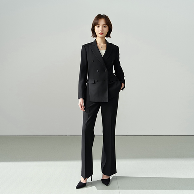 伯德小姐黑色西装套装女
