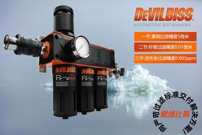 英国devilbiss戴维比斯三节油水分离器过滤器烤房过滤器调压器