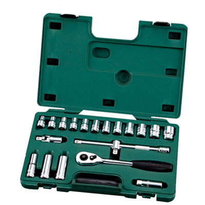 世达20件工具套筒组套世达23件汽修套筒棘轮扳手工具箱套装09005
