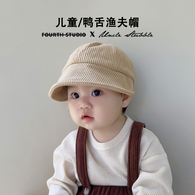 布丁新语鸭舌帽大檐保暖渔夫帽