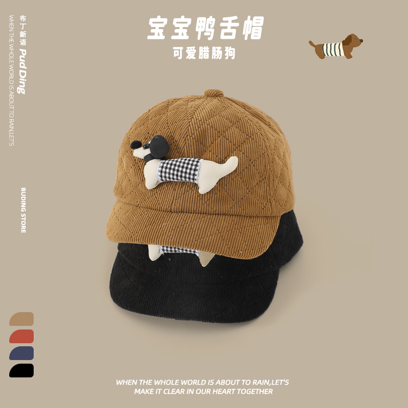 布丁新语鸭舌帽防风保暖棒球帽