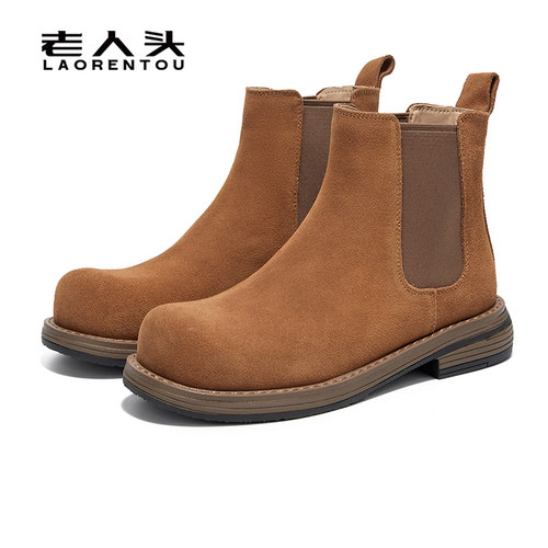 复古马丁靴勃肯鞋百搭短筒烟筒靴