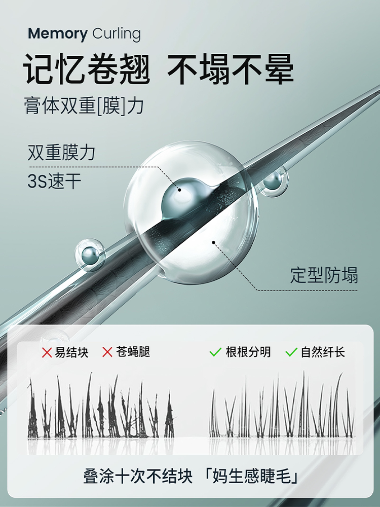 Metal Wand Mascara Natural Lengthening 24H Smudge-Proof - Product image 3