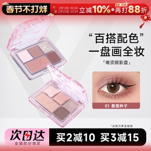 程十安veecci唯资眼影盘五色日常淡妆大地色彩色多色系正品眼妆