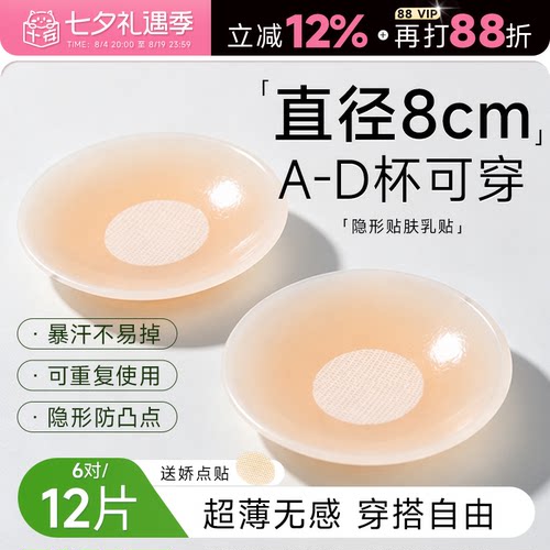 19.9三对装~乳贴防凸婚纱用胸贴