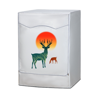 美菱超薄滚筒10公斤G100M14528洗衣机罩全自动防水防晒防尘保护套