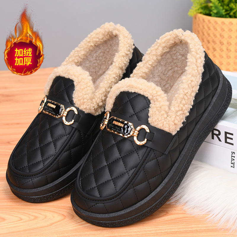 妈妈女鞋加厚加绒保暖棉鞋