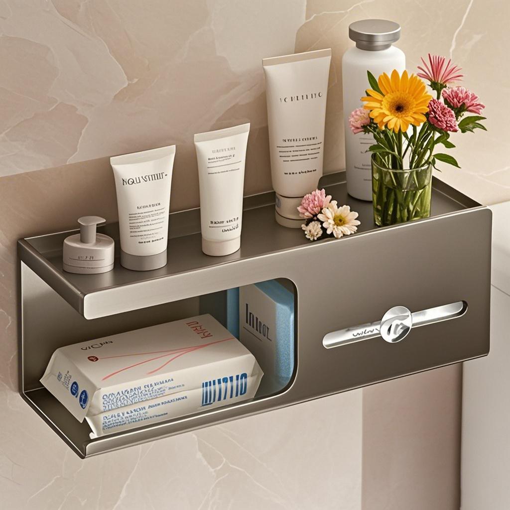 卫生间纸巾盒免打孔厕所壁挂卫生纸收纳架浴室墙上抽纸卷纸置物架