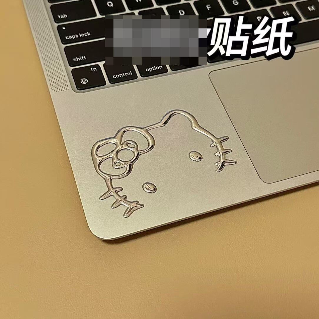 银色汽车装饰贴纸后视镜车身贴3d立体哈喽车贴电动车贴卡通装饰
