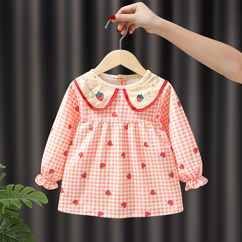 女宝宝灯芯绒2023新款儿童罩衣