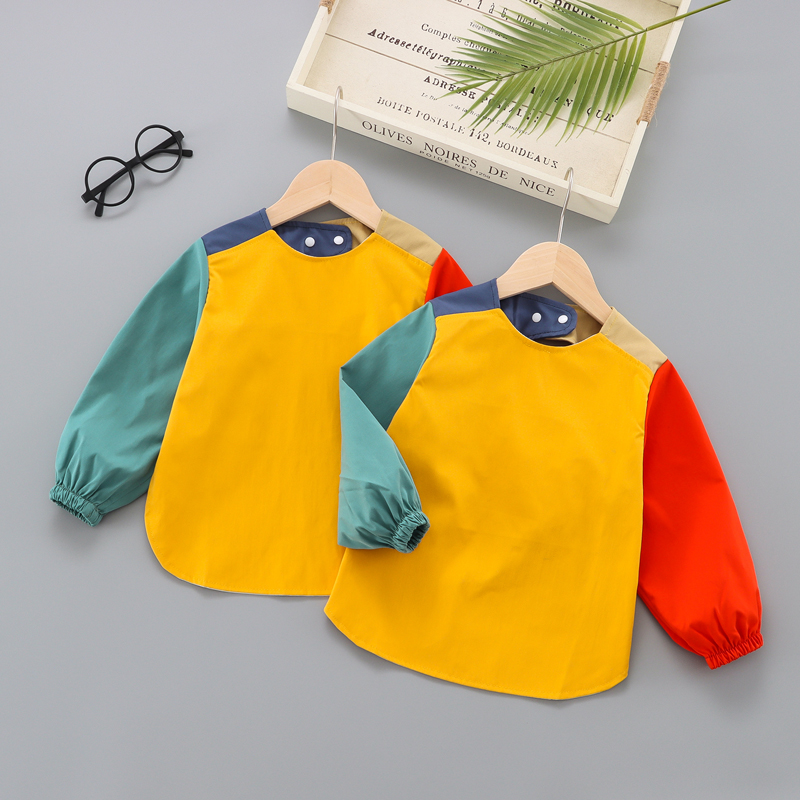 宝宝秋冬婴儿防水女孩吃饭围兜