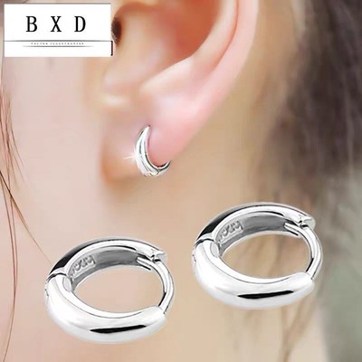 银耳环9999纯银女正品2