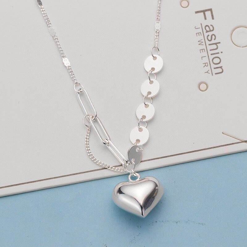 毛衣银项链女银耳环9999纯银女正品纯银正品男女款2024新款吊坠足