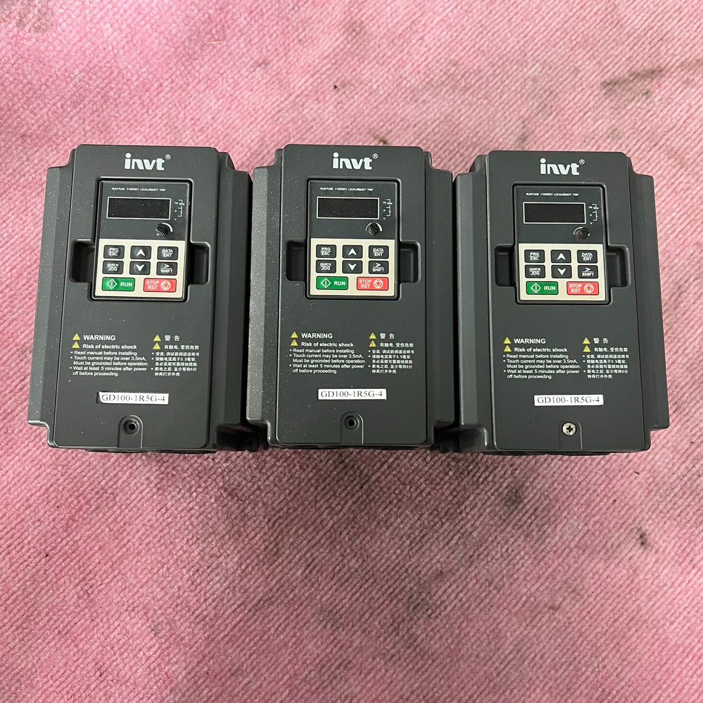议价GD100-1R5G-4 英威腾变频器 1.5KW 380V 调速控制器维修