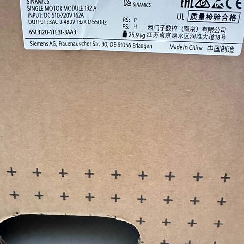 议价6SL3120-1TE31-3AA3 驱动器 单电机模块工控配件维修