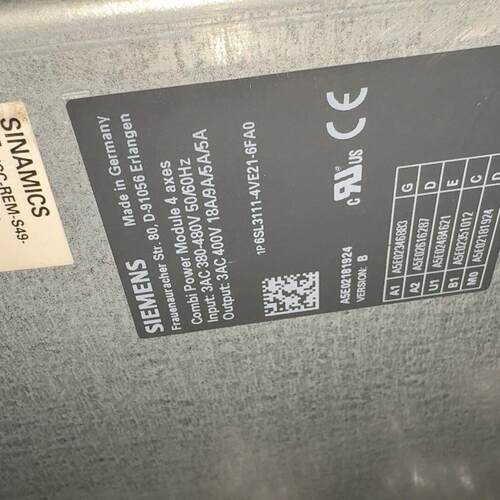 议价6SL3111-4VE21-6FA0 驱动器 工业控制功率模块维修